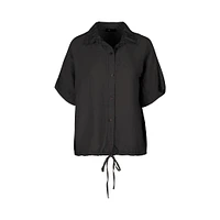 M Made Italy — Women's Woven Shirt Black