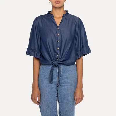 Astrid — Daytrip Tie Top Dark Wash