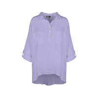 M Made Italy — Women's Woven Long Sleeve Shirt