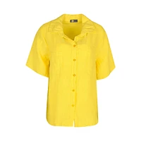M Made Italy — Chemise tissée pour femme