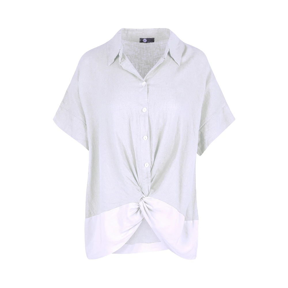 Chemise tissée pour femme