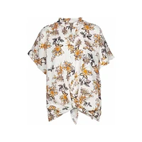Women's Linen Short Sleeve Shirt | M Made Italy