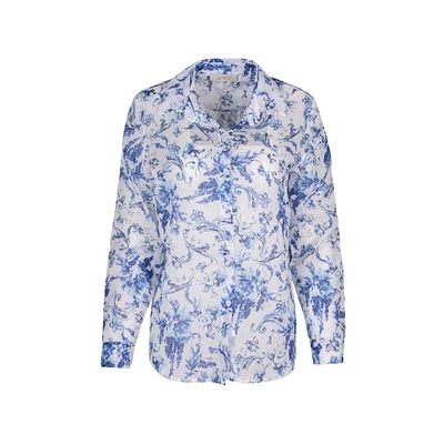 Astrid — Chemise boutonnée tissée pour femme