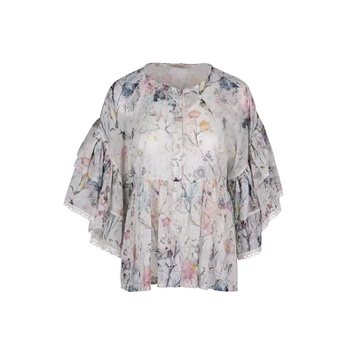 Astrid — Chemise boutonnée tissée pour femme