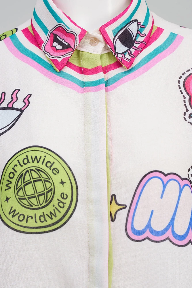 Chemise bohème brodée | Ema&Carla