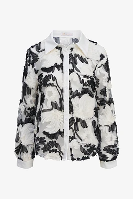 Floral Mesh Blouse | Ema&Carla