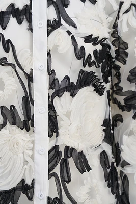 Floral Mesh Blouse | Ema&Carla