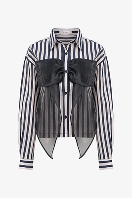 Striped Bow Shirt | Ema&Carla