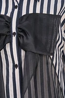 Striped Bow Shirt | Ema&Carla