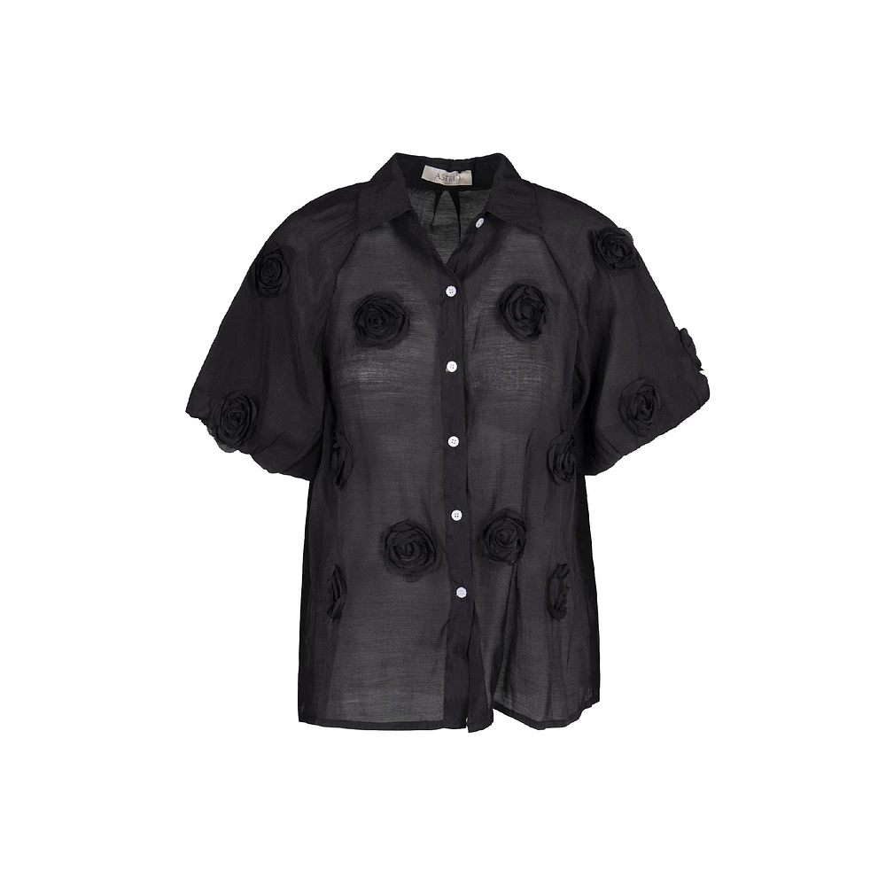 Astrid | Women's Woven Button-Up Shirt