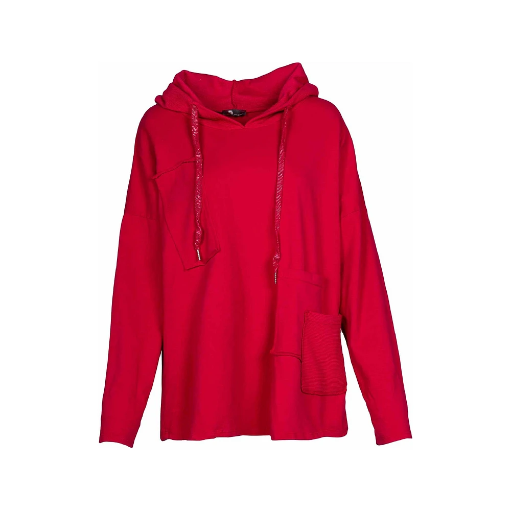 M Made italy — Women's Woven Long Sleeve Hoodie