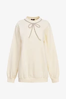 Sweat-shirt avec nœud | Ema&Carla