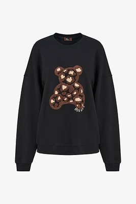 Leopard Bear Sweatshirt | Ema&Carla