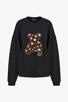 Sweat-shirt léopard ours | Ema&Carla