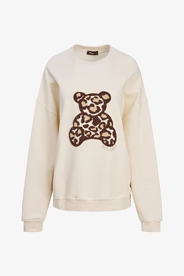 Sweat-shirt léopard ours | Ema&Carla
