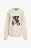 Sweat-shirt léopard ours | Ema&Carla