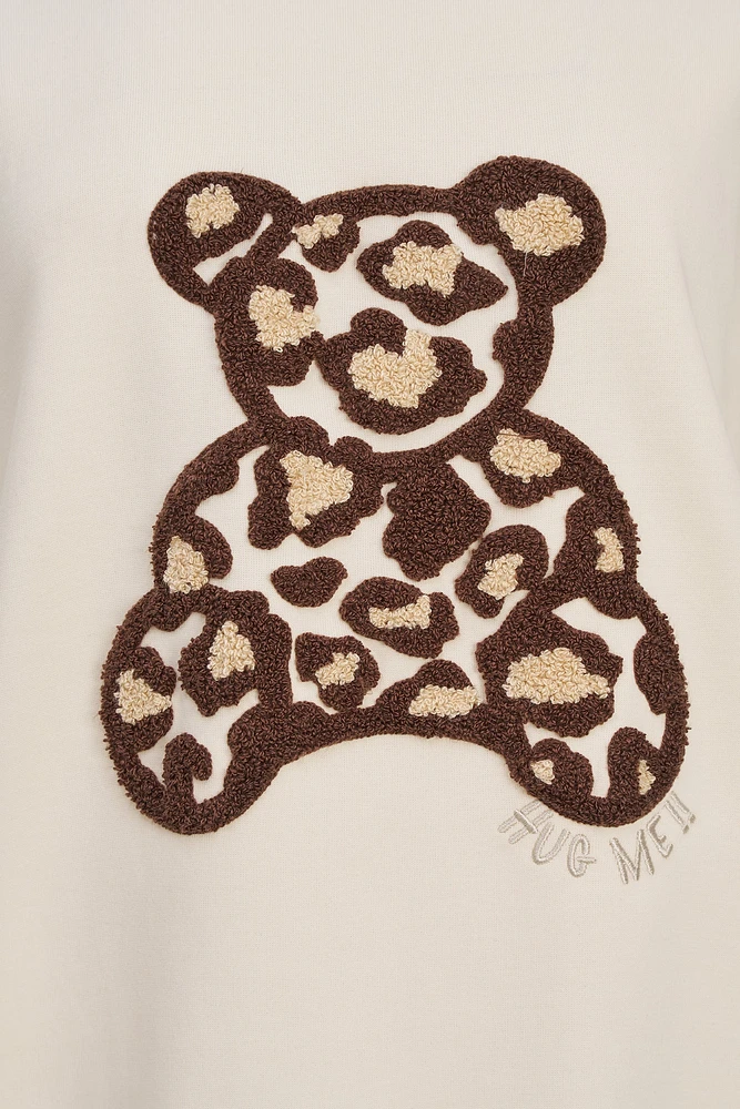 Sweat-shirt léopard ours | Ema&Carla