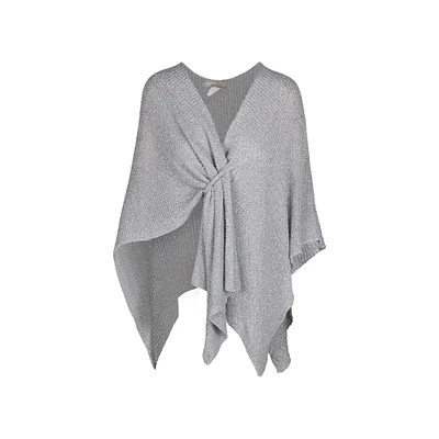 Astrid — Poncho chaud en tricot pour femme