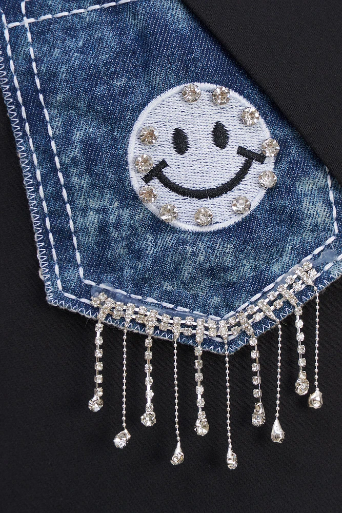 Blazer à patchs smiley | Ema&Carla