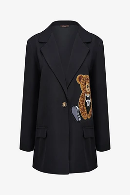 Blazer à patch ours | Ema&Carla