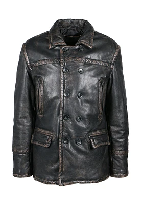 Freaky Nation – Men's Long Leather Jacket Used Black