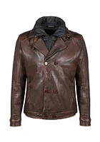 Freaky Nation – Men's Leather Jacket Choco Brown