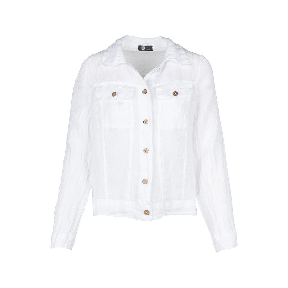 M Made Italy — Veste tissée à manches longues pour femme