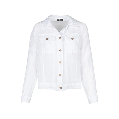 M Made Italy — Veste tissée à manches longues pour femme