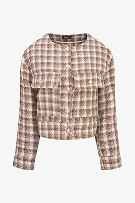 Veste en tweed à carreaux | Ema&Carla