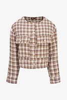 Veste en tweed à carreaux | Ema&Carla