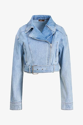 Veste en jean ceinturée | Ema&Carla