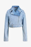 Belted Denim Jacket | Ema&Carla