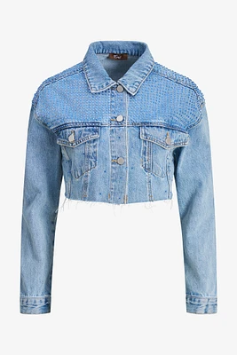 Veste en jean cloutée | Ema&Carla