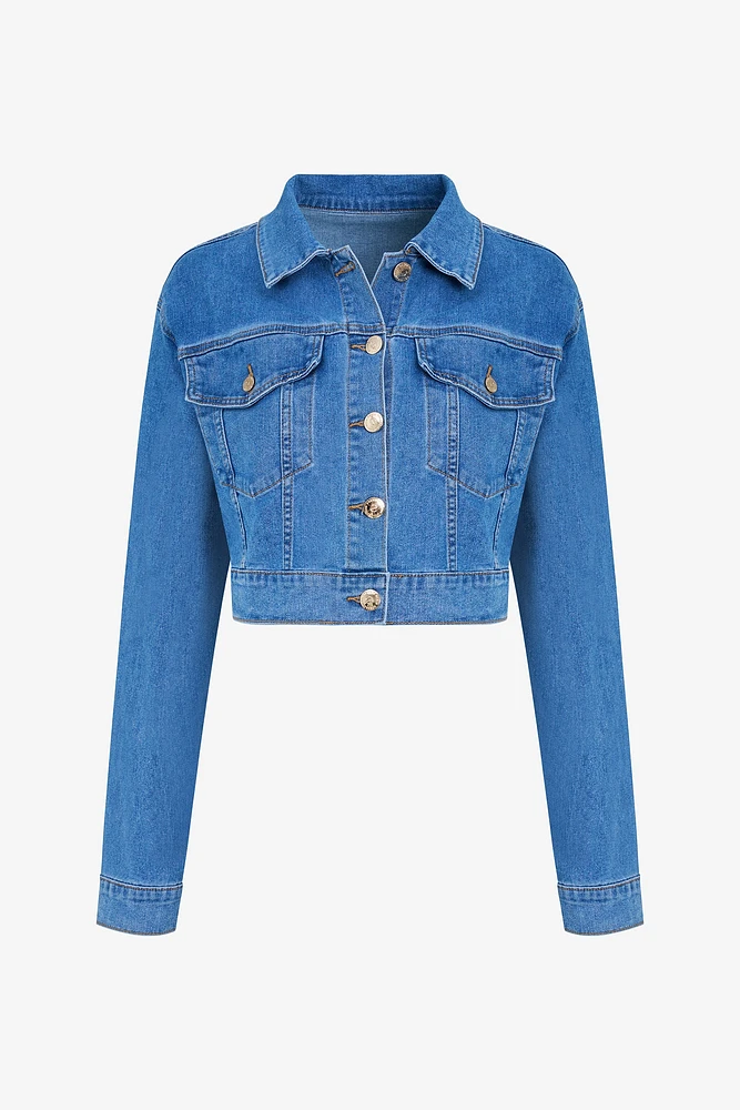 Cropped Denim Jacket | Ema&Carla