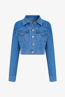 Cropped Denim Jacket | Ema&Carla
