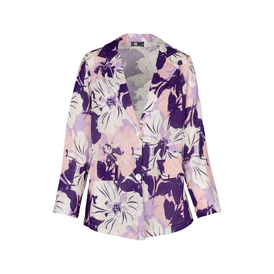 M Made Italy — Blazer tissé à manches longues pour femme