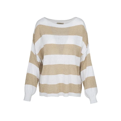 Astrid — Starstruck Stripe Sweater Gold