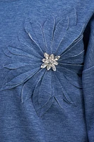 Floral Beige Sweatshirt | Ema&Carla