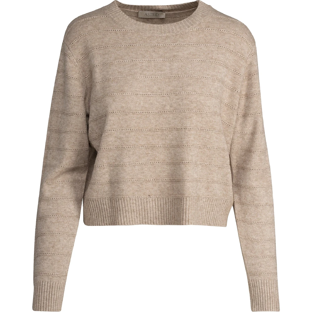 Astrid – Women's Knit Sweater Beige