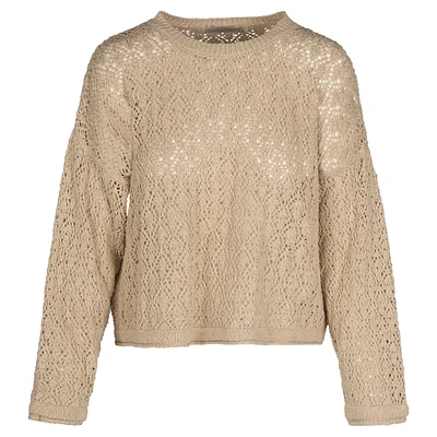 Astrid — Women's Cozy Knit Sweater Sand