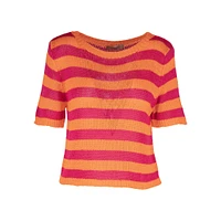 Astrid — Sunkissed Stripe Sweater Orange