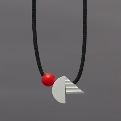 Art Necklace POP with Red Ball