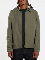 Silent Sherpa Plaid Jacket Army Green Combo