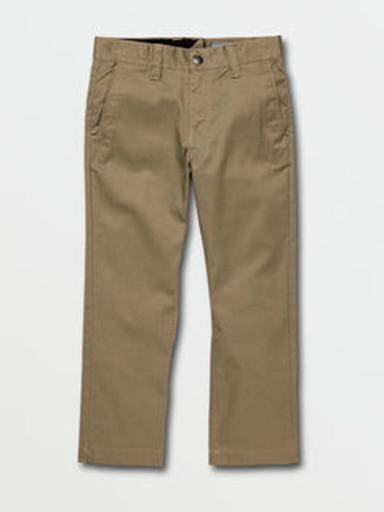 VOLCOM Little Boys Frickin Modern Stretch Pant - Khaki