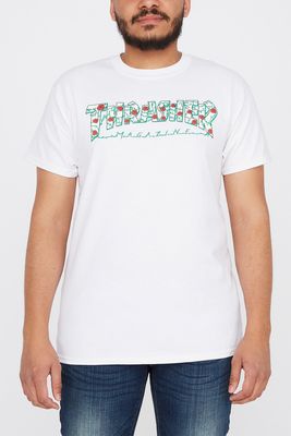 Thrasher Mens Rose Logo T-Shirt - White /