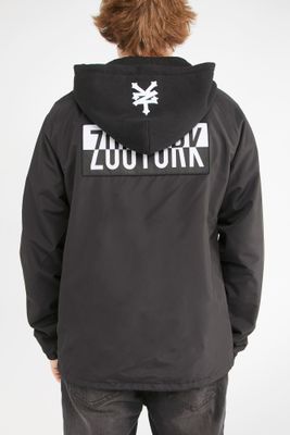 Zoo York Mens Patch Logo Hooded Coach Jacket - /