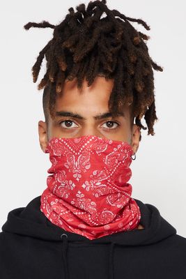 Washable & Reusable Red and Black Bandana Protective Face Masks (2 Pack) - Red / O/S