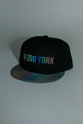 Zoo York Mens Iridescent Reflective Brim Hat - Black / O/S
