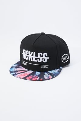 Young & Reckless Mens Tie-Dye Brim Hat - Black / O/S