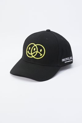 Young & Reckless Mens Smiley Hat - Black / O/S